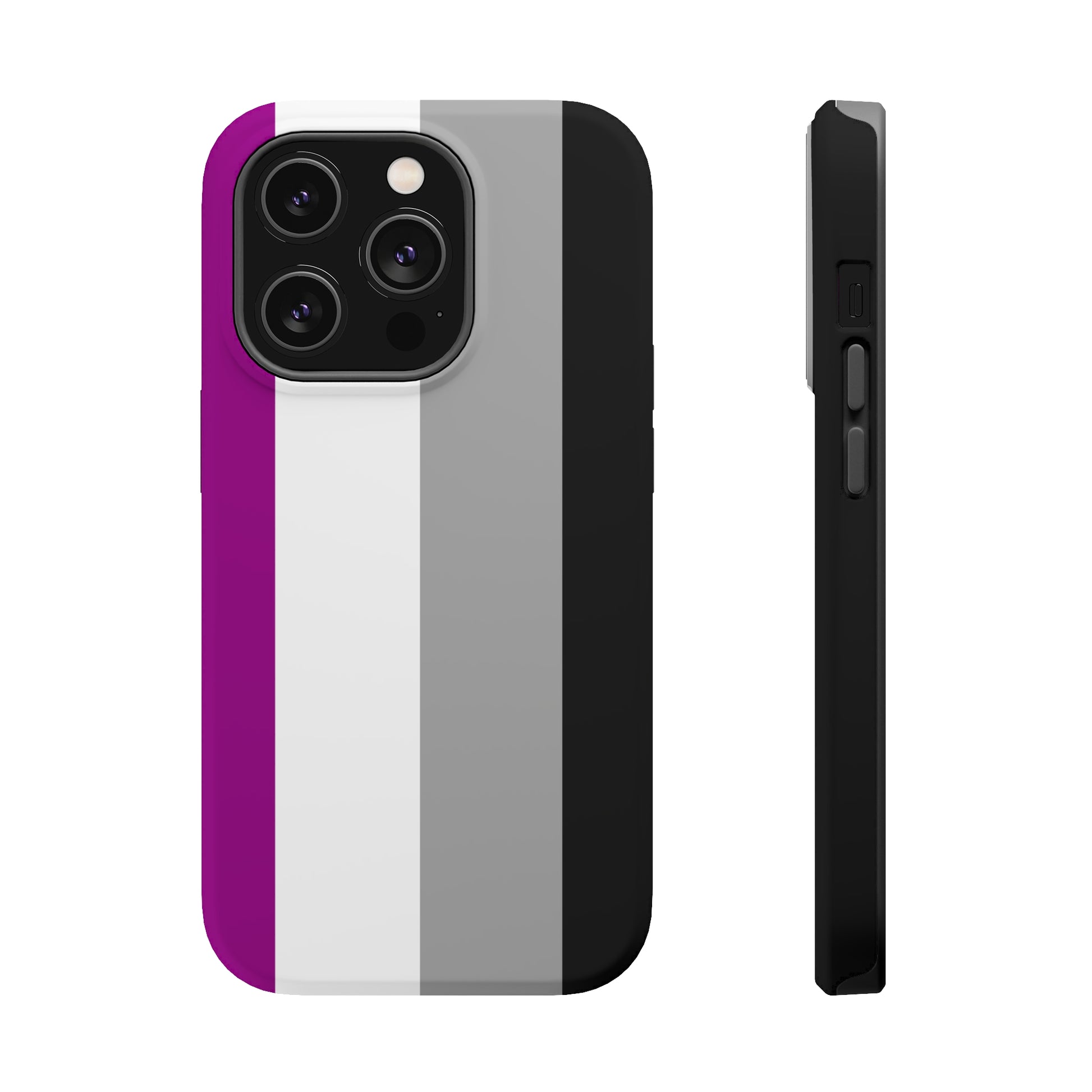 Phone case with Asexual Pride Flag