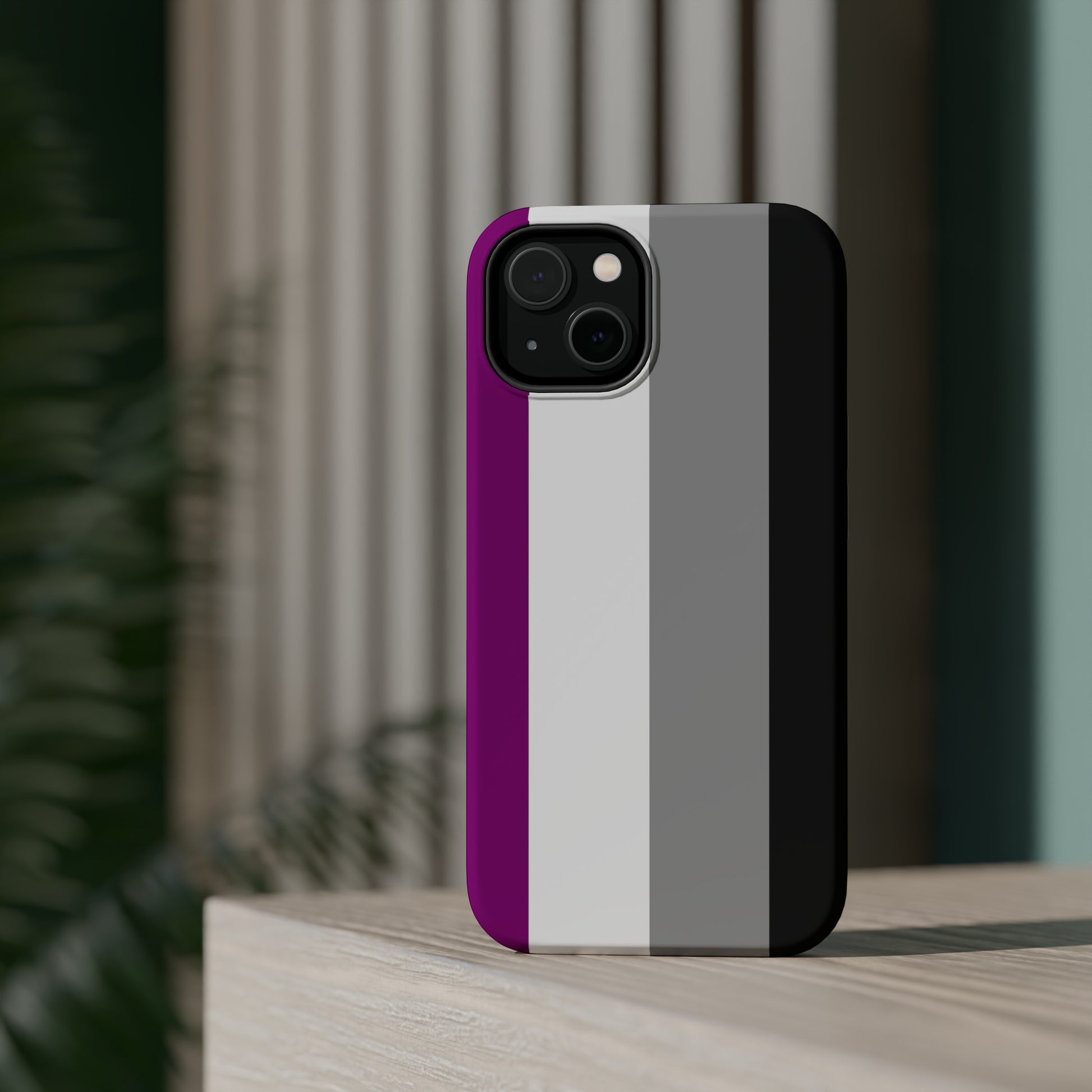 Phone case with Asexual Pride Flag