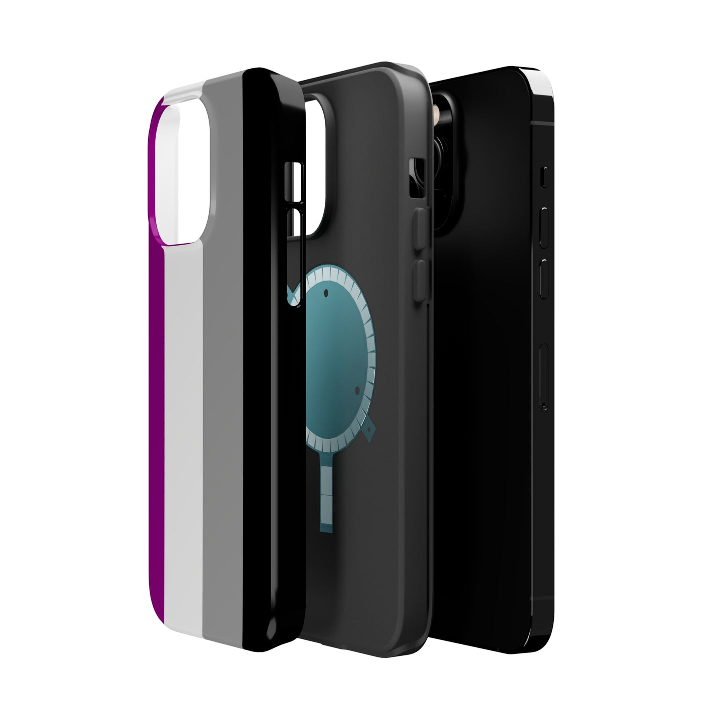 Phone case with Asexual Pride Flag