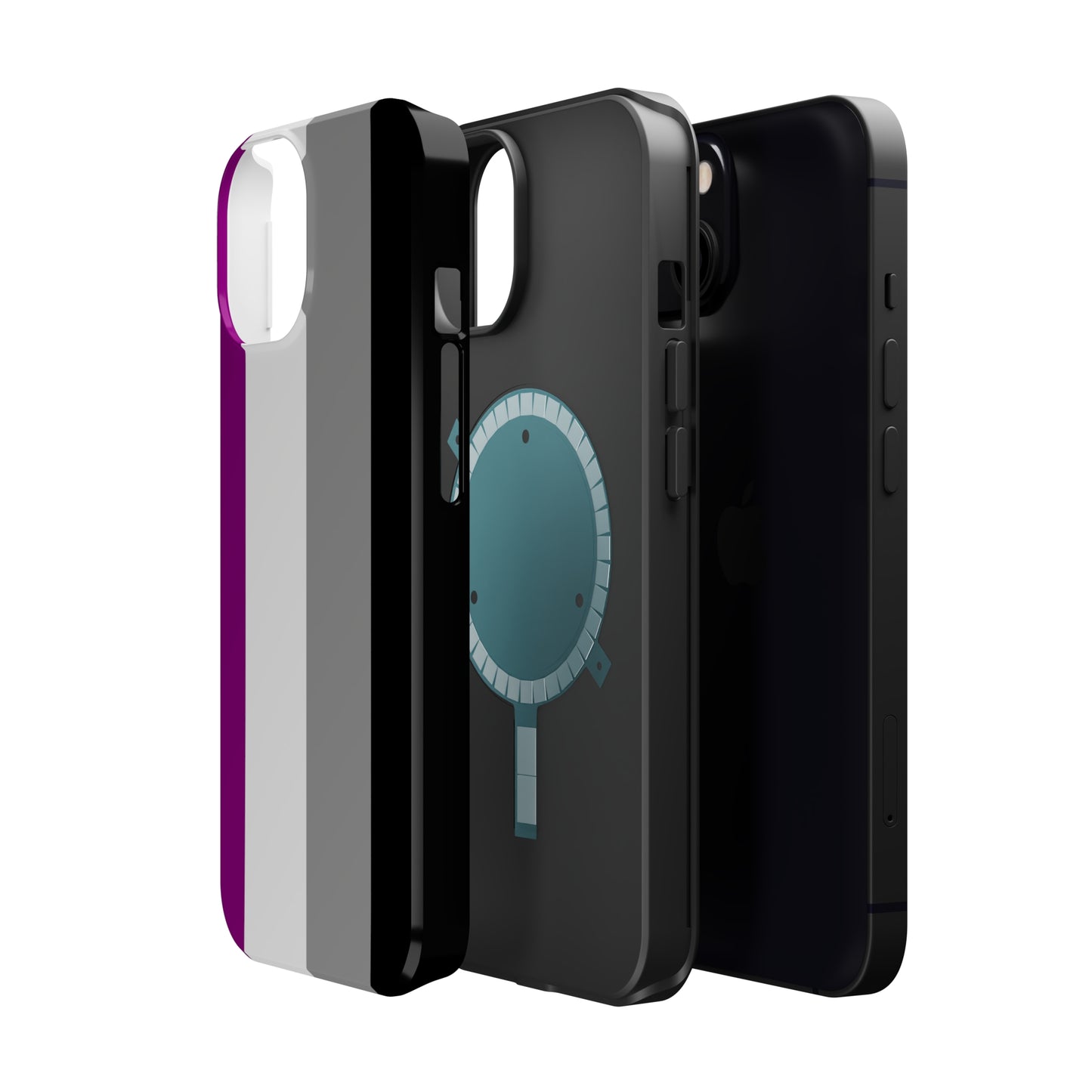 Phone case with Asexual Pride Flag