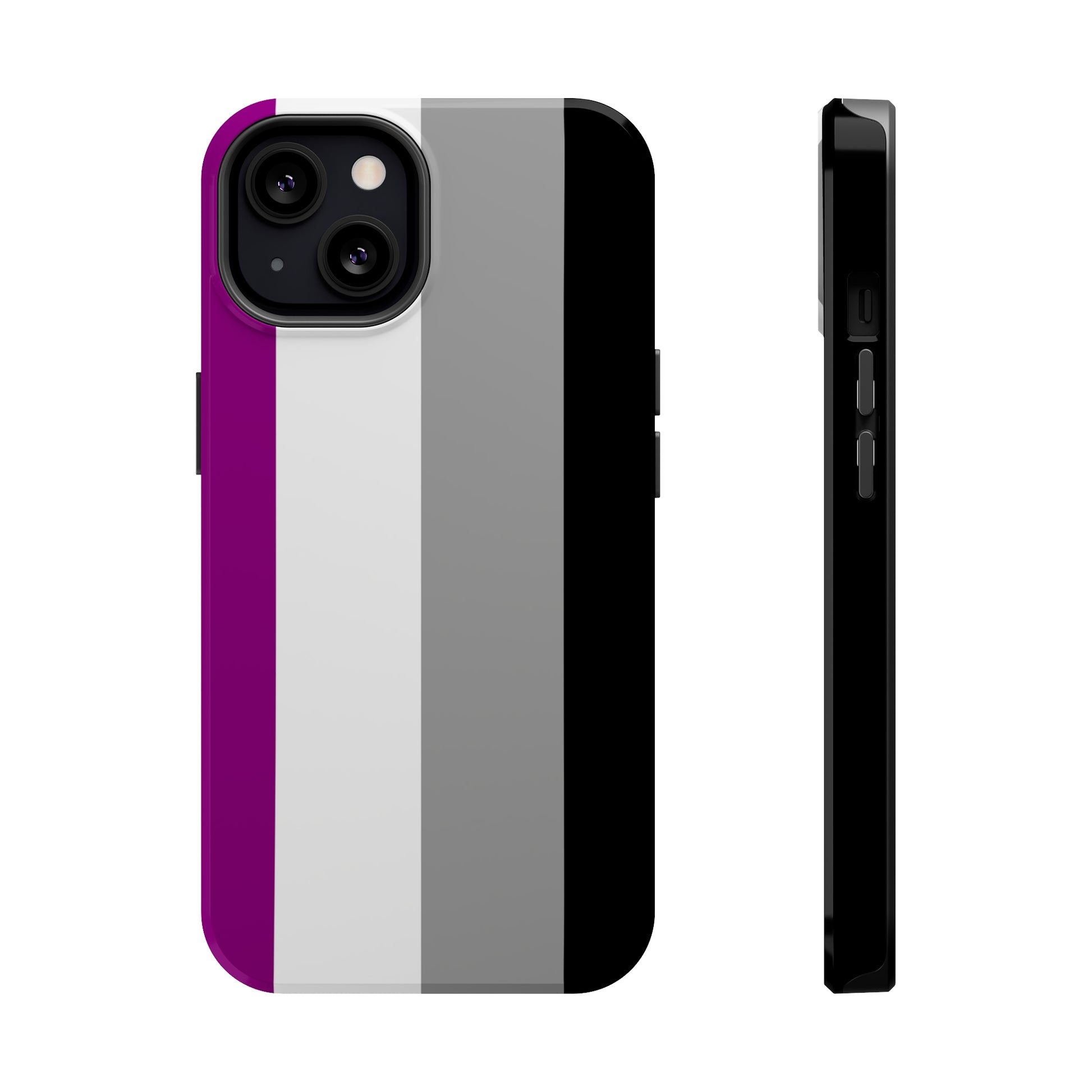 Phone case with Asexual Pride Flag