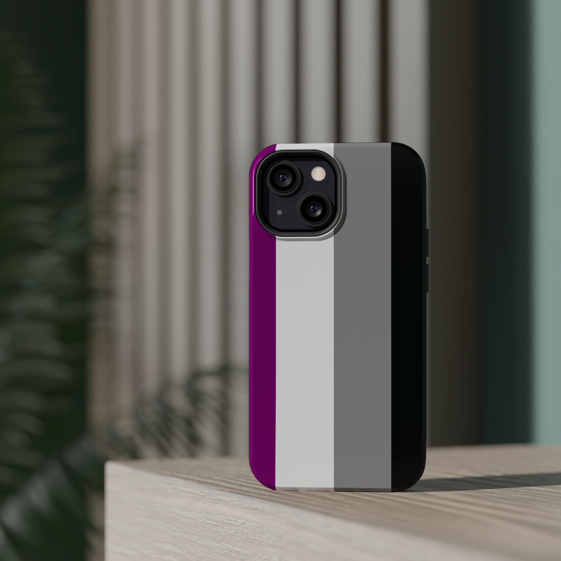 Phone case with Asexual Pride Flag