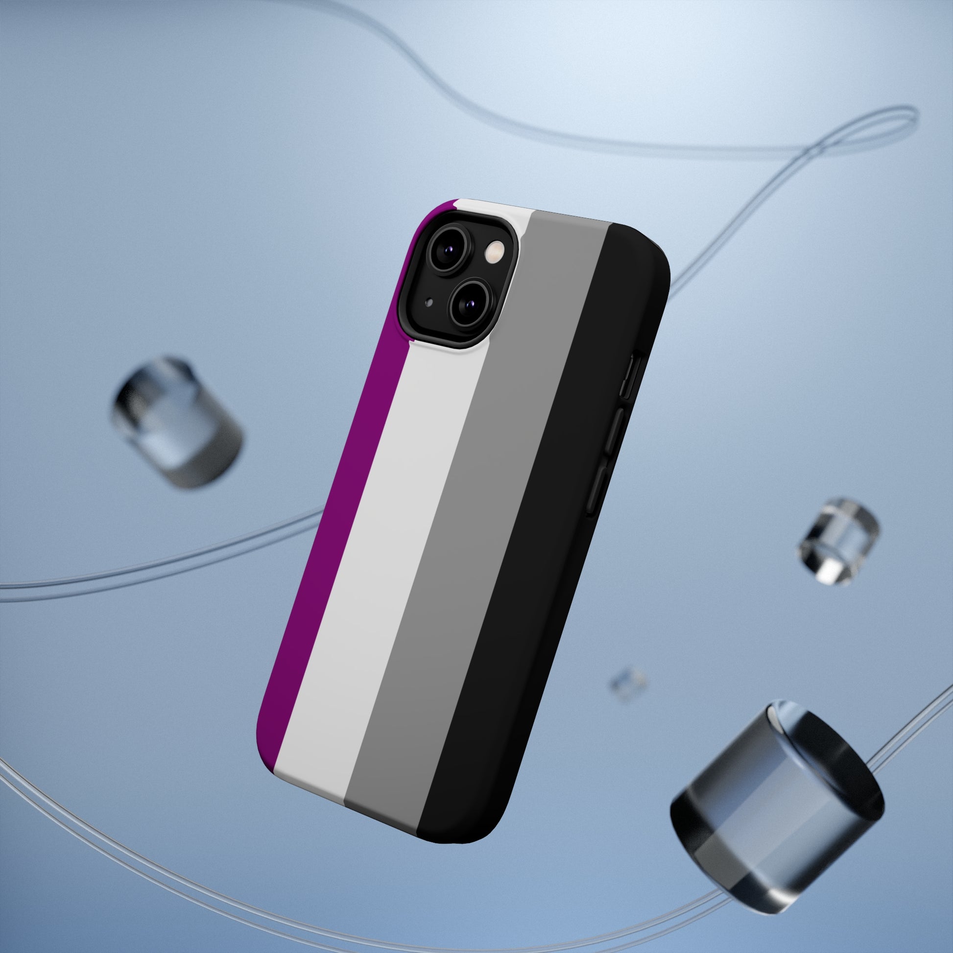 Phone case with Asexual Pride Flag