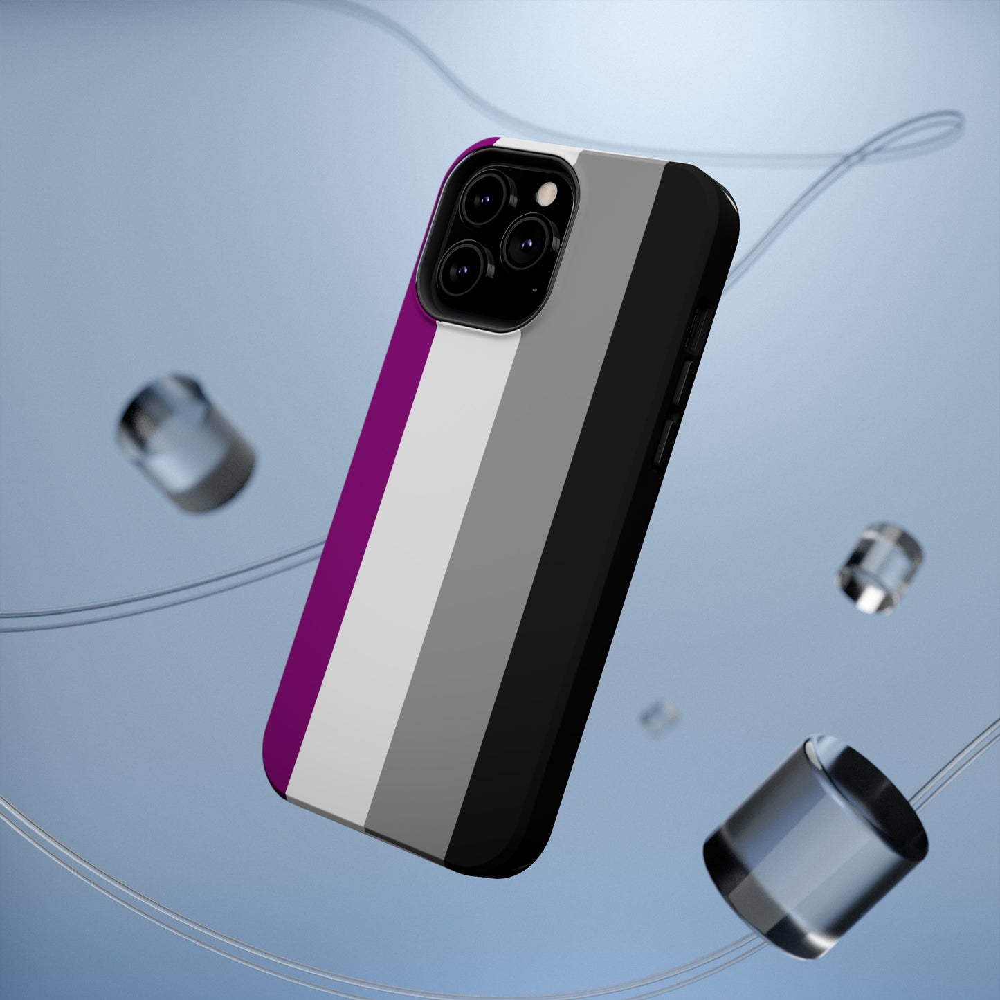 Phone case with Asexual Pride Flag