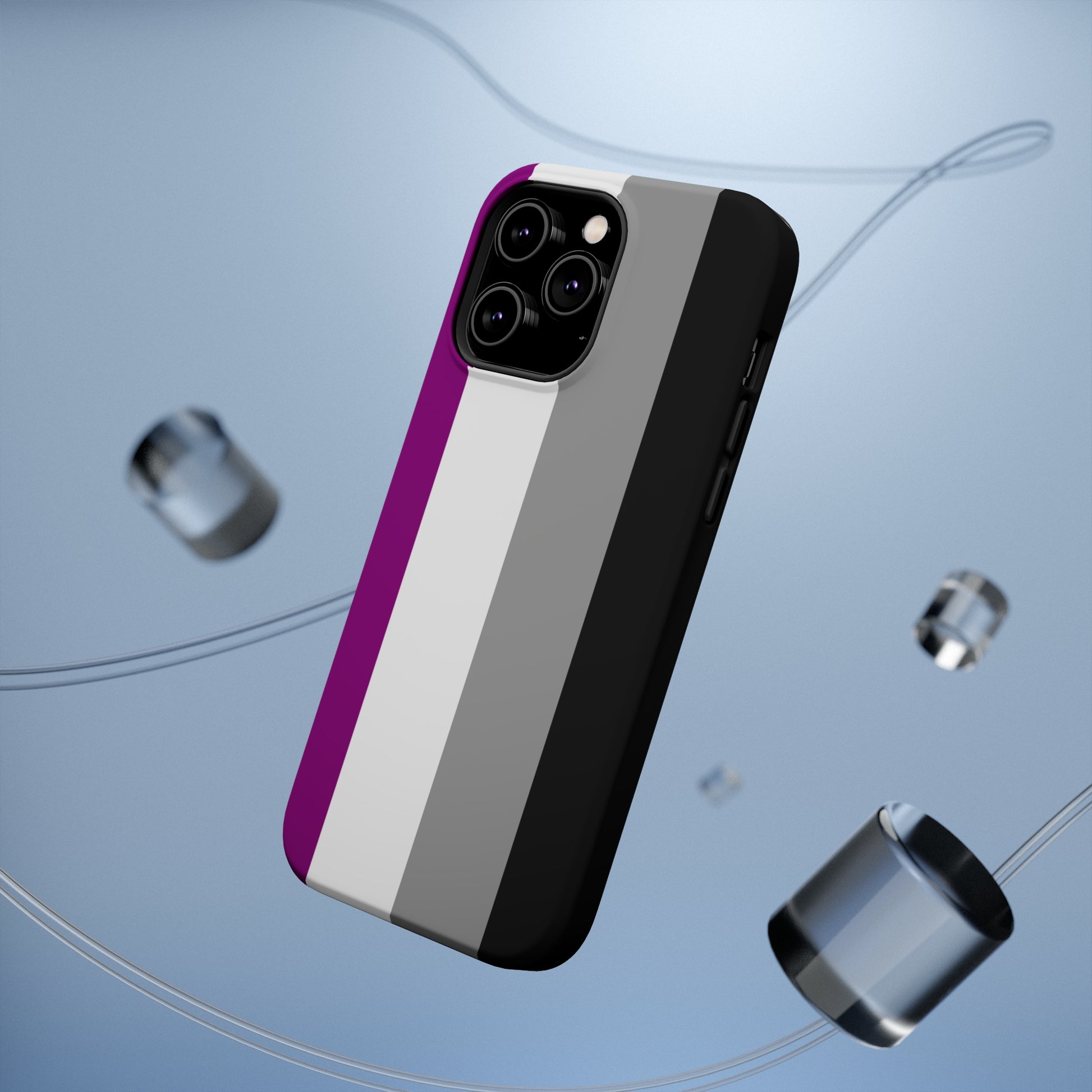 Phone case with Asexual Pride Flag