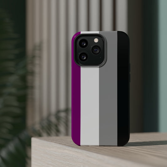 Phone case with Asexual Pride Flag