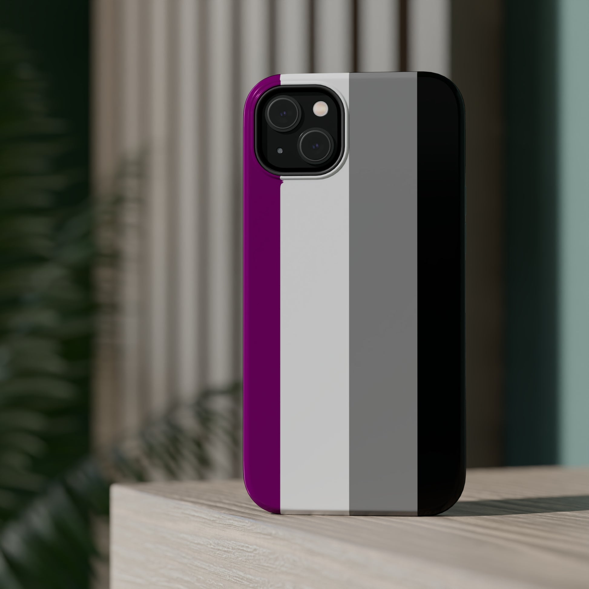 Phone case with Asexual Pride Flag