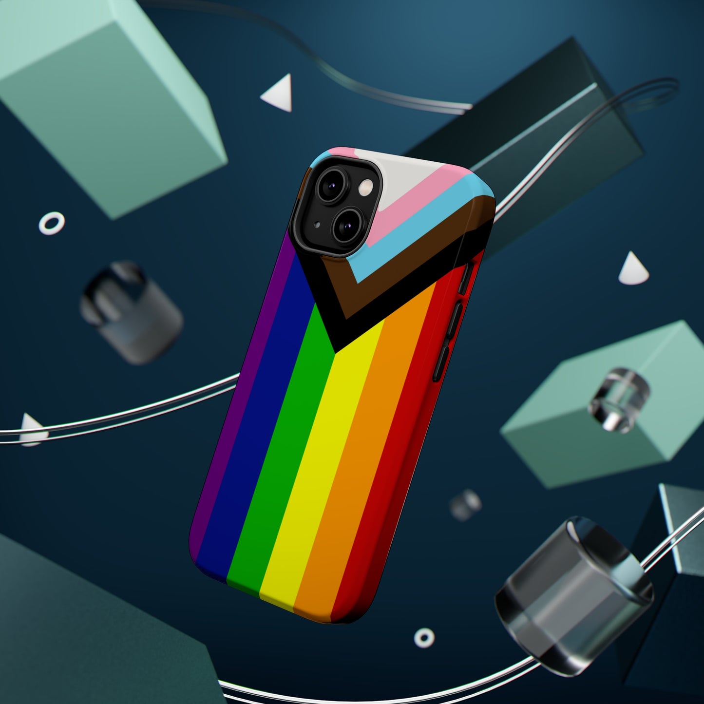 Progressive Pride Flag MagSafe Tough Case