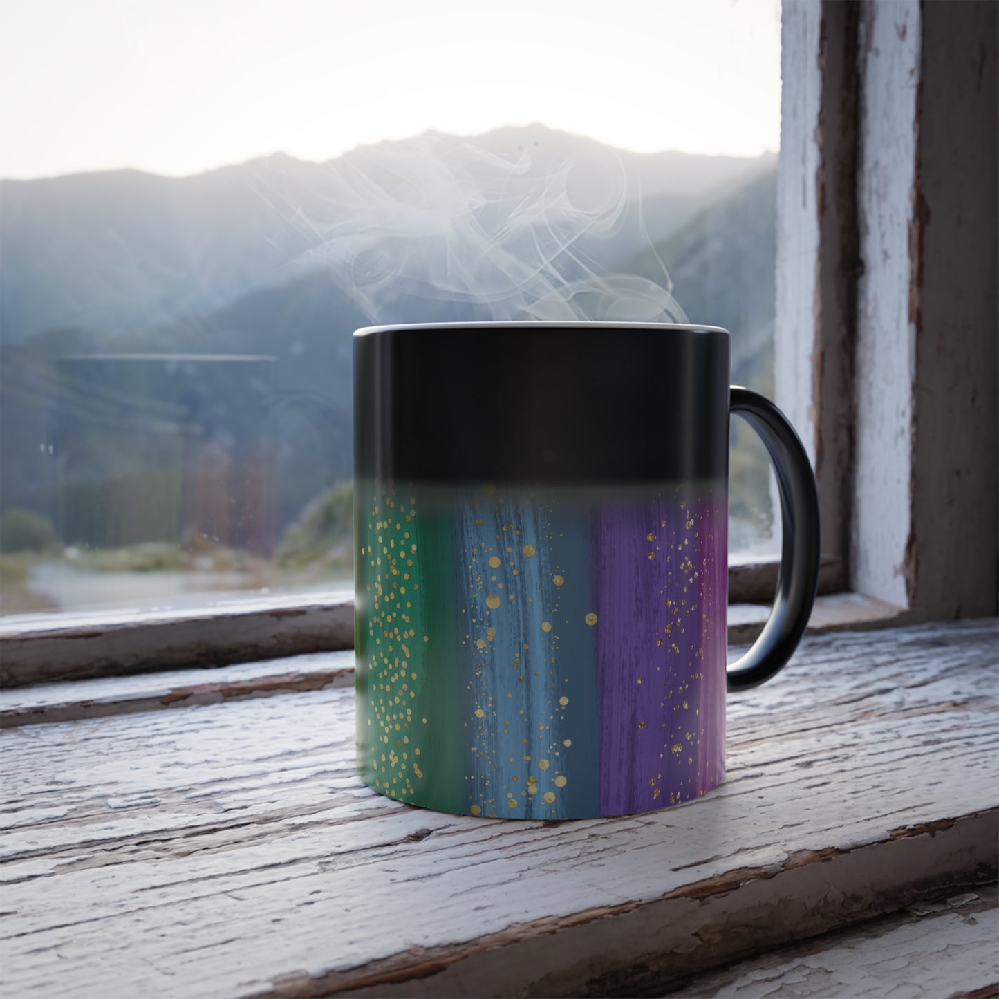 Rainbow Brush Color Morphing Mug