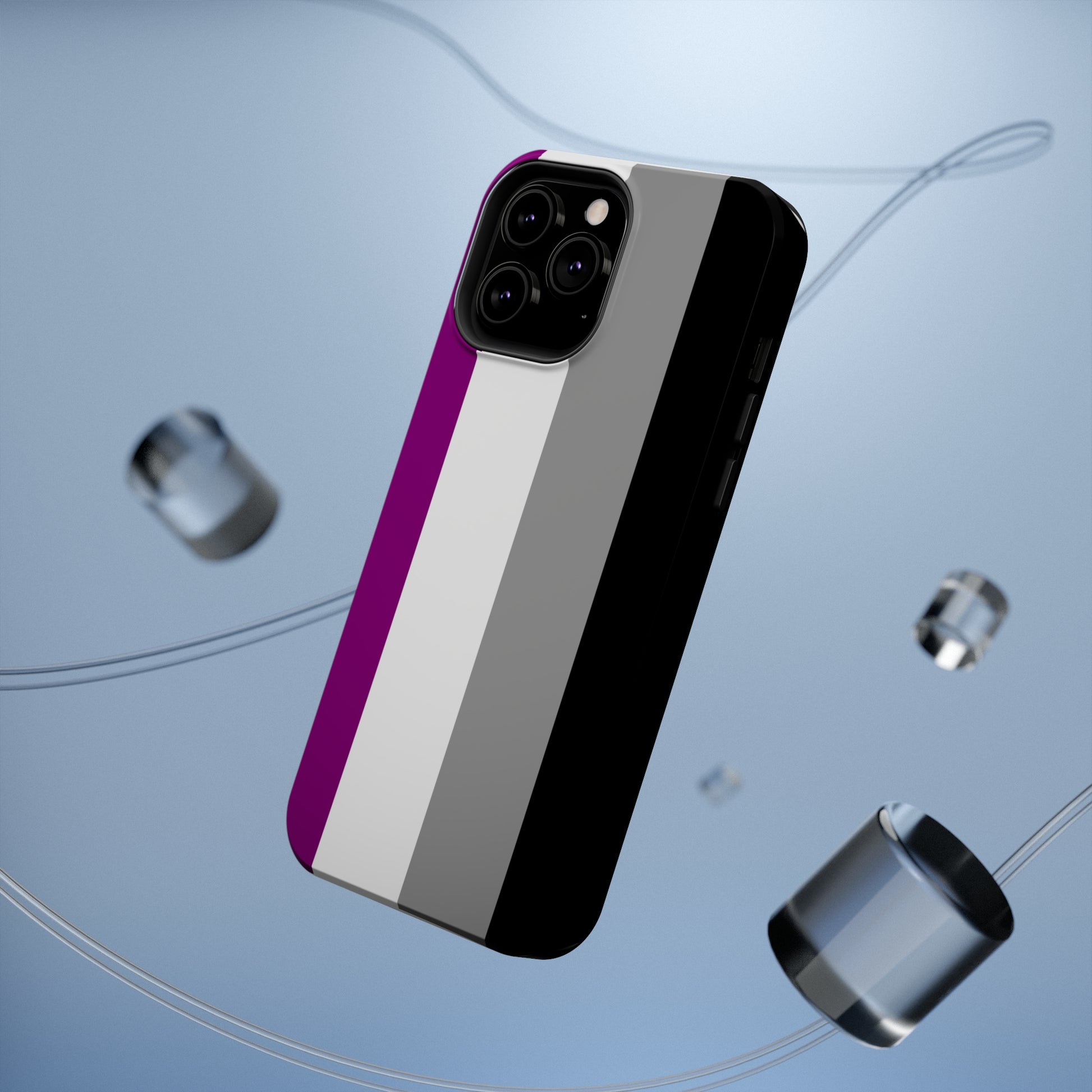 Phone case with Asexual Pride Flag