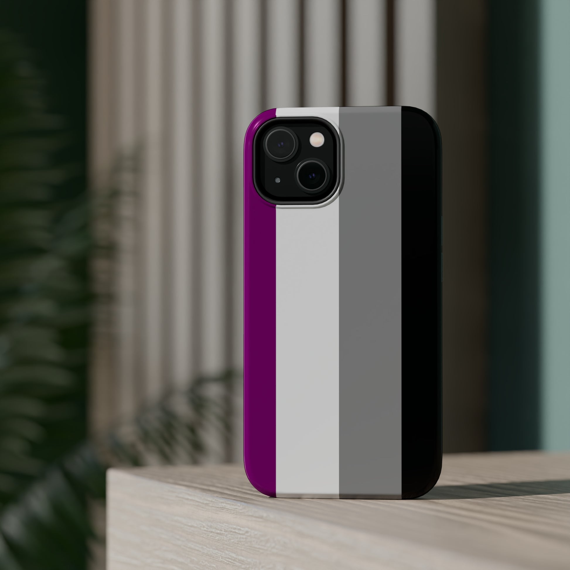 Phone case with Asexual Pride Flag