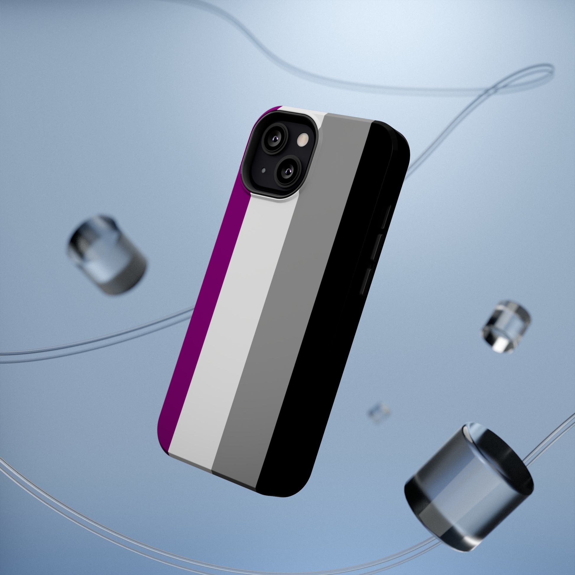 Phone case with Asexual Pride Flag