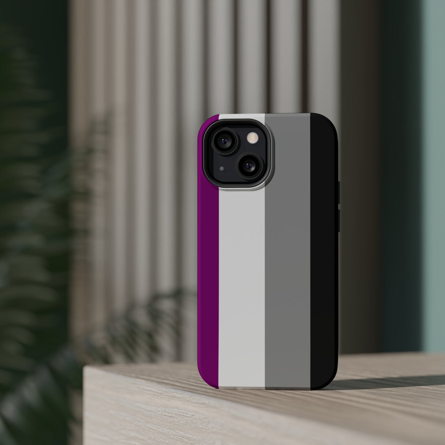 Phone case with Asexual Pride Flag