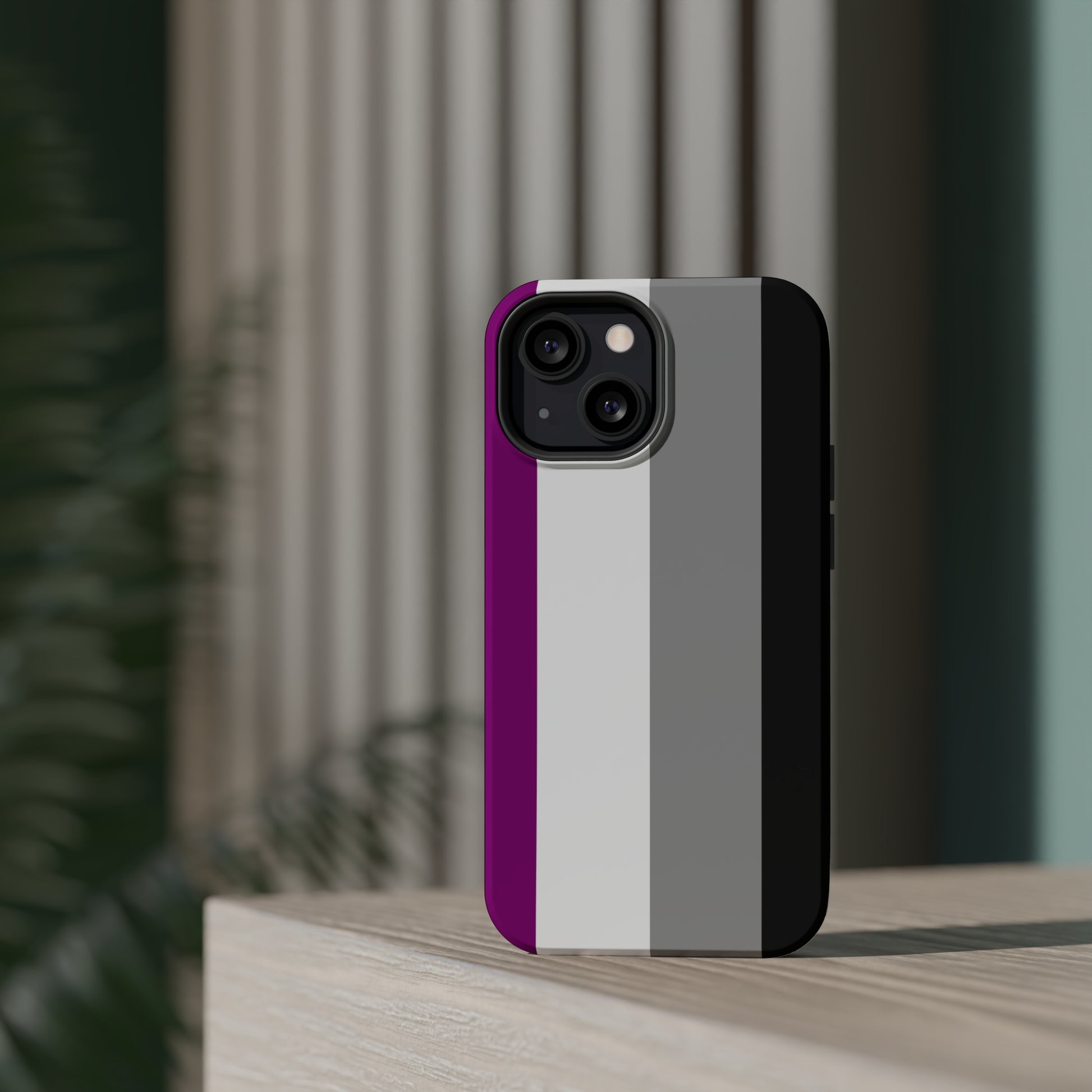 Phone case with Asexual Pride Flag